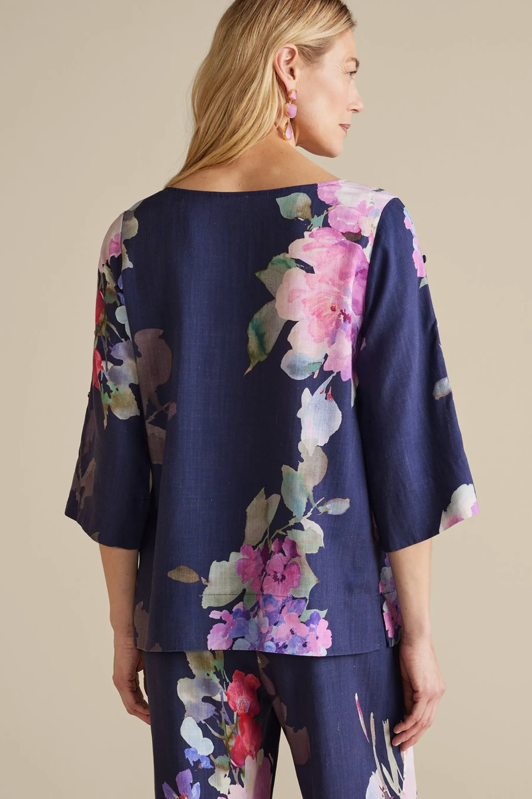 Soft Surroundings Lizette Top> Into The Blues|Vacation Shop