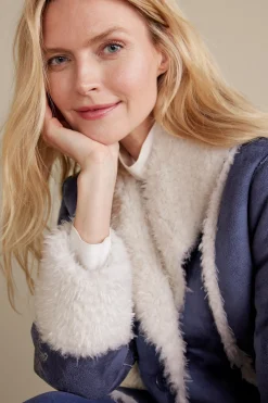 Soft Surroundings Lucerne Shearling Coat><noscript><img width=