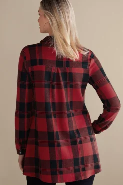 Soft Surroundings Mad About Plaid Tunic><noscript><img width=