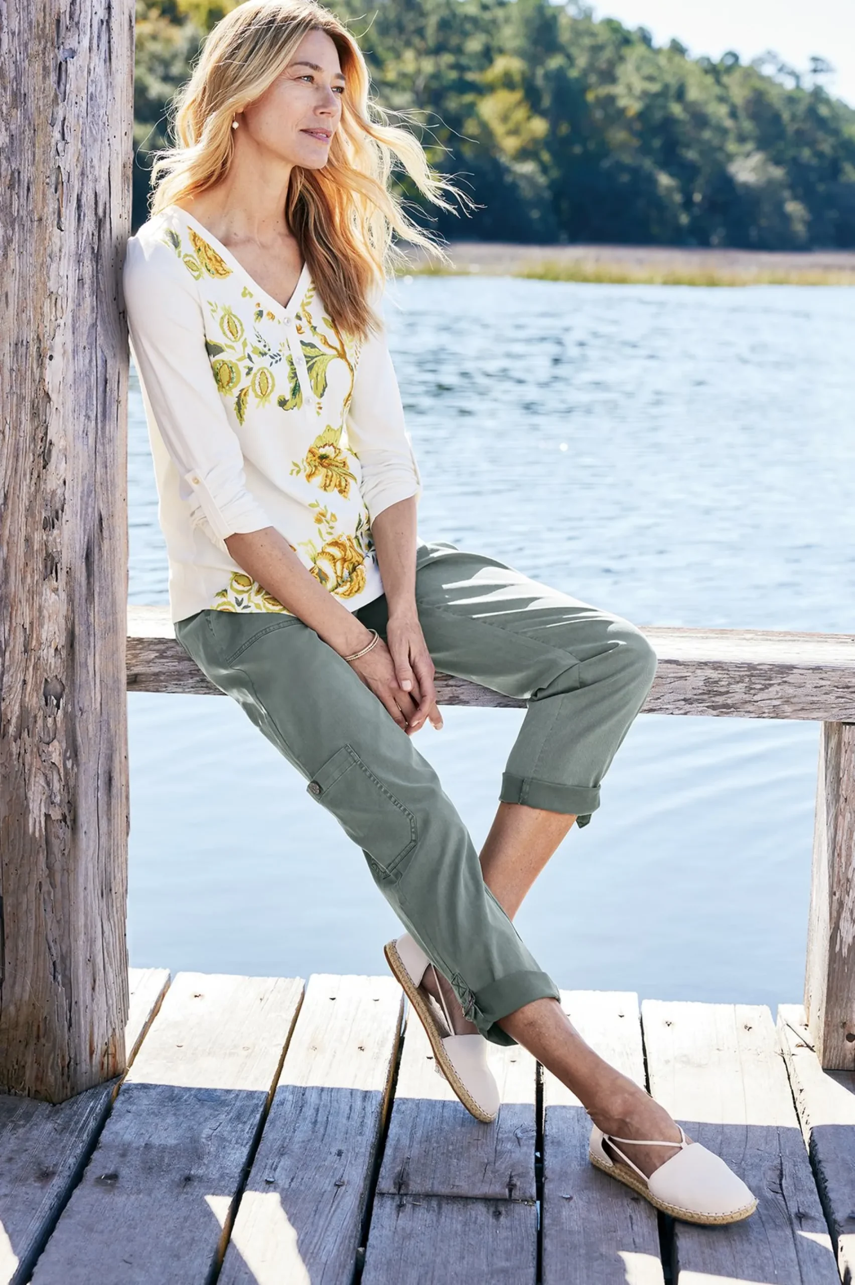 Soft Surroundings Maja Printed Pullover> Wear Now Styles|long sleeve