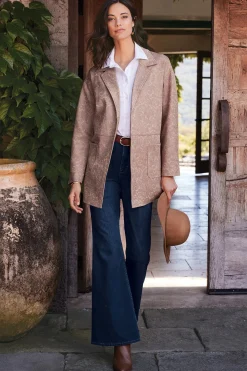 Soft Surroundings Malika Faux Suede Jacket><noscript><img width=