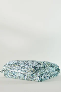 Soft Surroundings Margo Iris Reversible Printed Quilt> quilts, coverlets & duvet covers