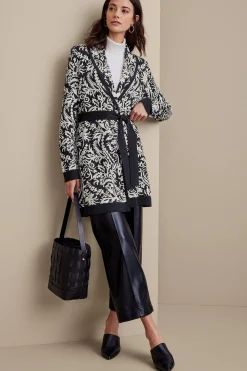 Soft Surroundings Marika Jacquard Cardigan><noscript><img width=