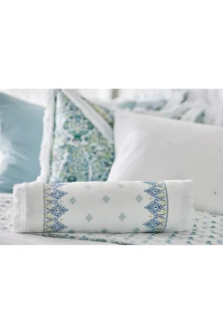 Soft Surroundings Melanie Embroidered Bolster><noscript><img width=