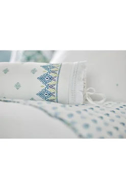 Soft Surroundings Melanie Embroidered Bolster><noscript><img width=
