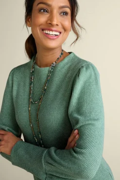 Soft Surroundings Melina Waffle Pullover><noscript><img width=