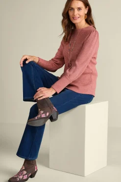 Soft Surroundings Melina Waffle Pullover><noscript><img width=