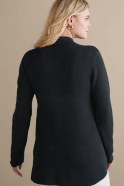 Soft Surroundings Meria Zip Sweater><noscript><img width=