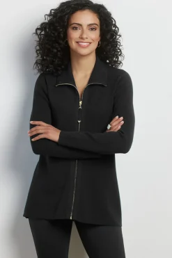 Soft Surroundings Meria Zip Sweater><noscript><img width=