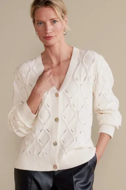Soft Surroundings Meryl Cable Cardigan><noscript><img width=