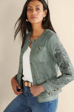 Soft Surroundings Monterey Utility Jacket><noscript><img width=