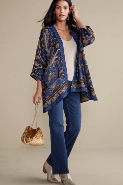 Soft Surroundings Night Garden Topper> Into The Blues|Everyday Styles