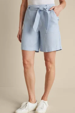 Soft Surroundings Ojai Shorts> Into The Blues|Vacation Shop