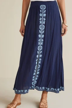 Soft Surroundings Petites Adele Gauze Maxi Skirt> Into The Blues|Gauze Shop