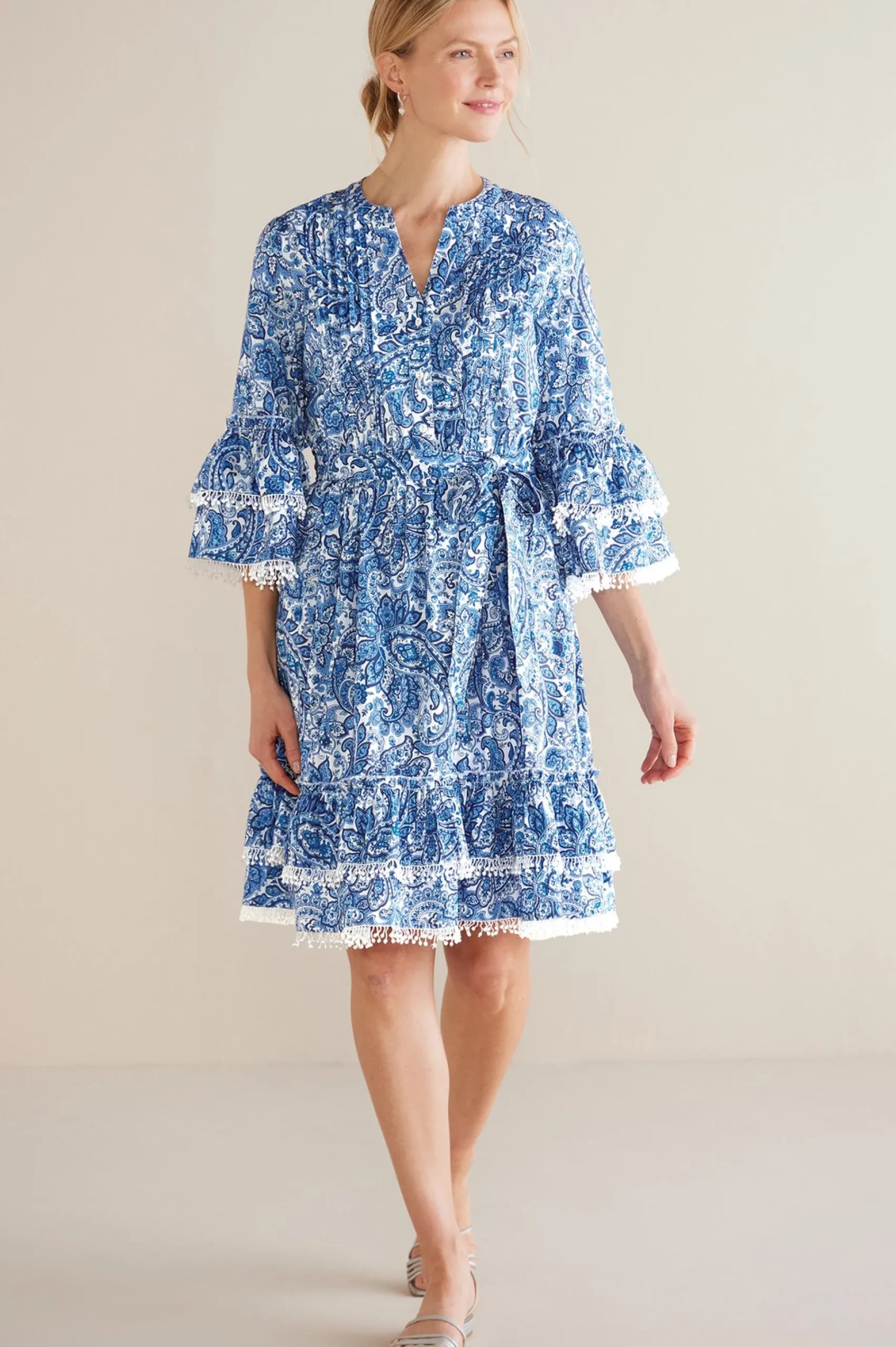 Soft Surroundings Petites Adeline Short Dress> Into The Blues|Dresses