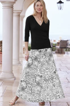 Soft Surroundings Petites Amaranth Skirt><noscript><img width=