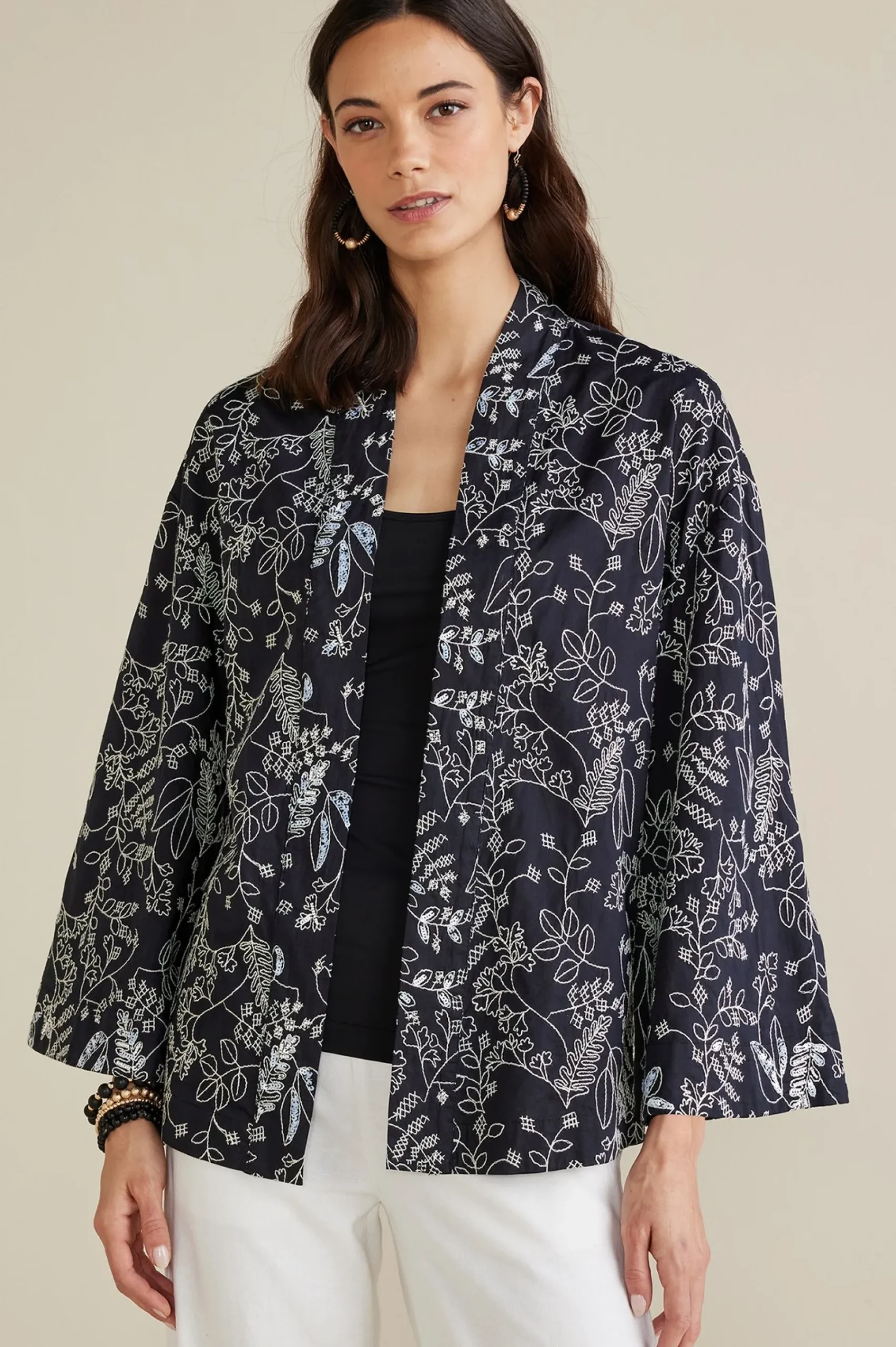 Soft Surroundings Petites Beatrix Topper> Global Artistry|Jackets & Coats