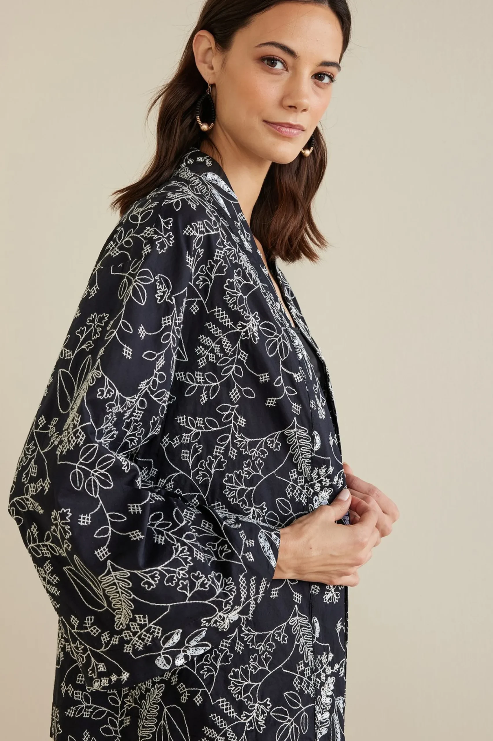 Soft Surroundings Petites Beatrix Topper> Global Artistry|Jackets & Coats