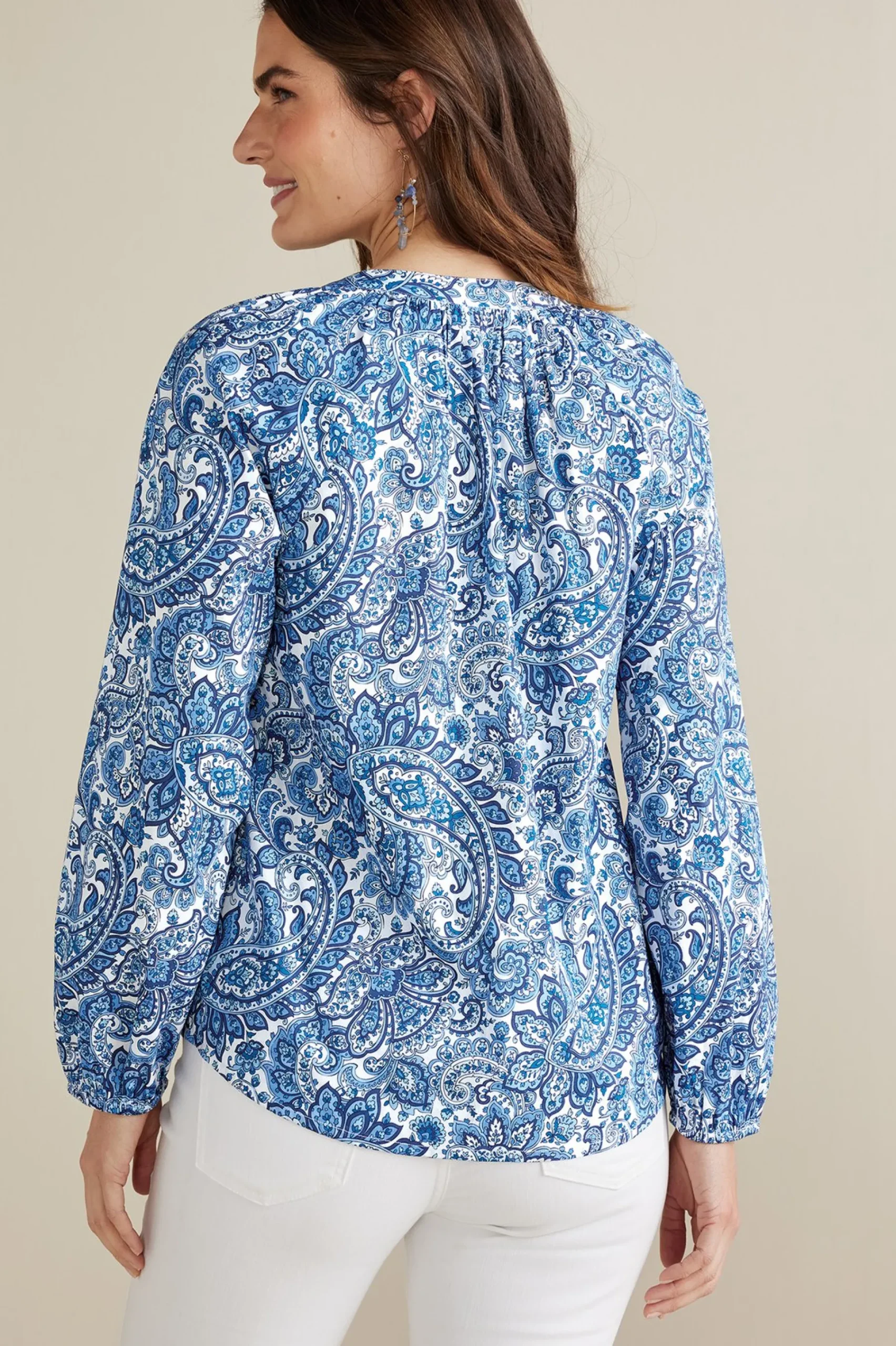 Soft Surroundings Petites Celia Top> Into The Blues