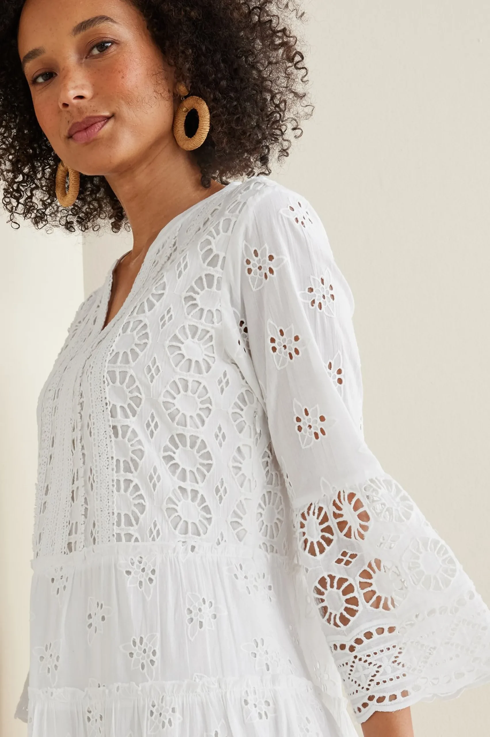 Soft Surroundings Petites Cordelia Short Dress> Feminine Flourish|Into The Blues