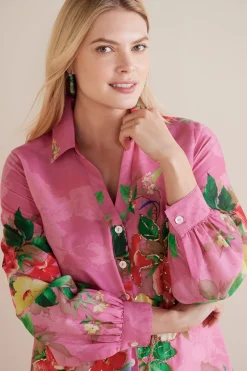 Soft Surroundings Petites Danica Embellished Shirt><noscript><img width=