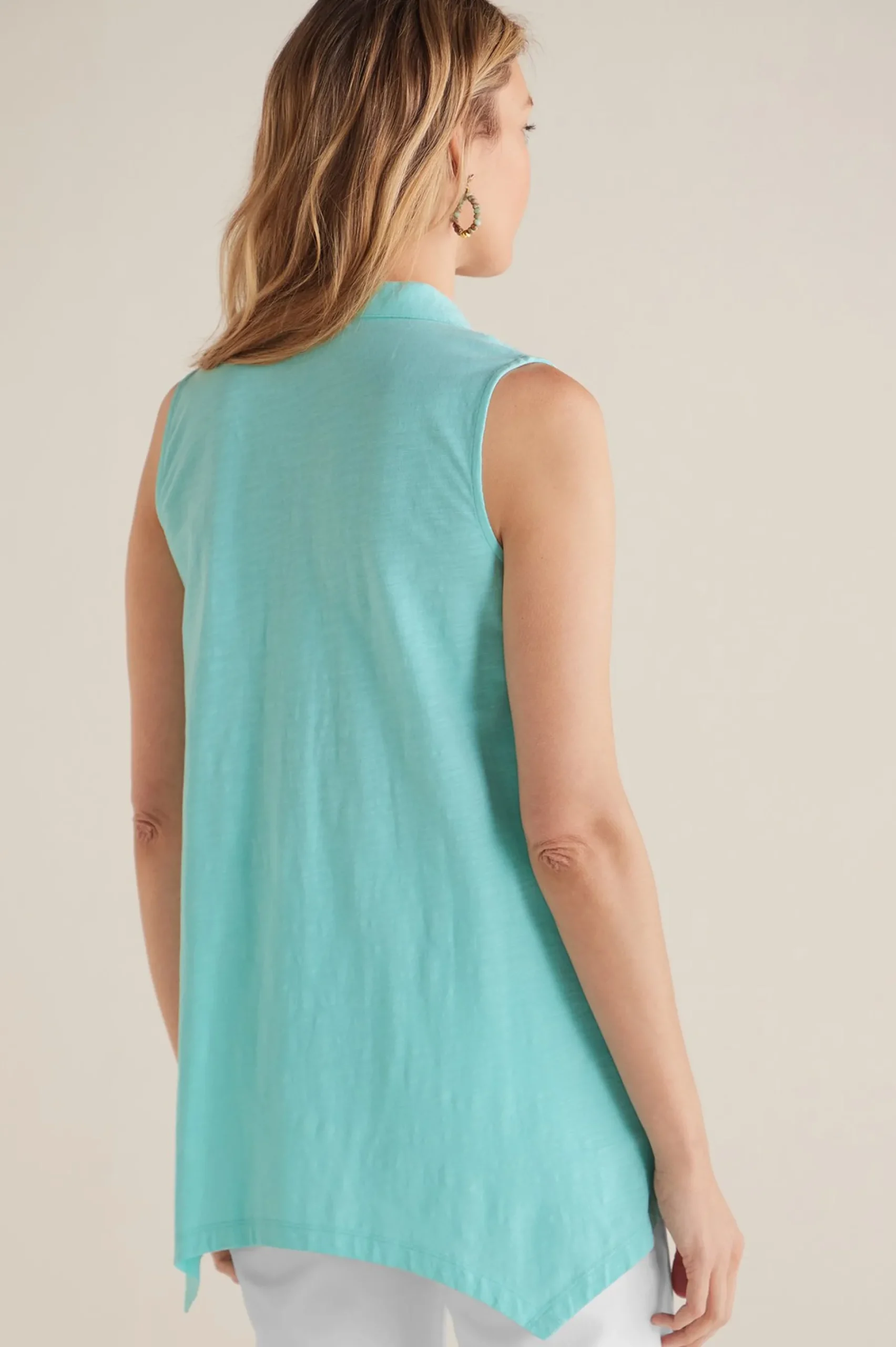 Soft Surroundings Petites Danielle Button Tank> Everyday Styles