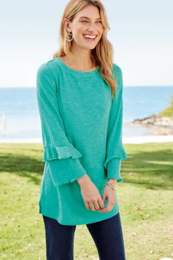 Soft Surroundings Petites Erin Linen Blend Tunic><noscript><img width=