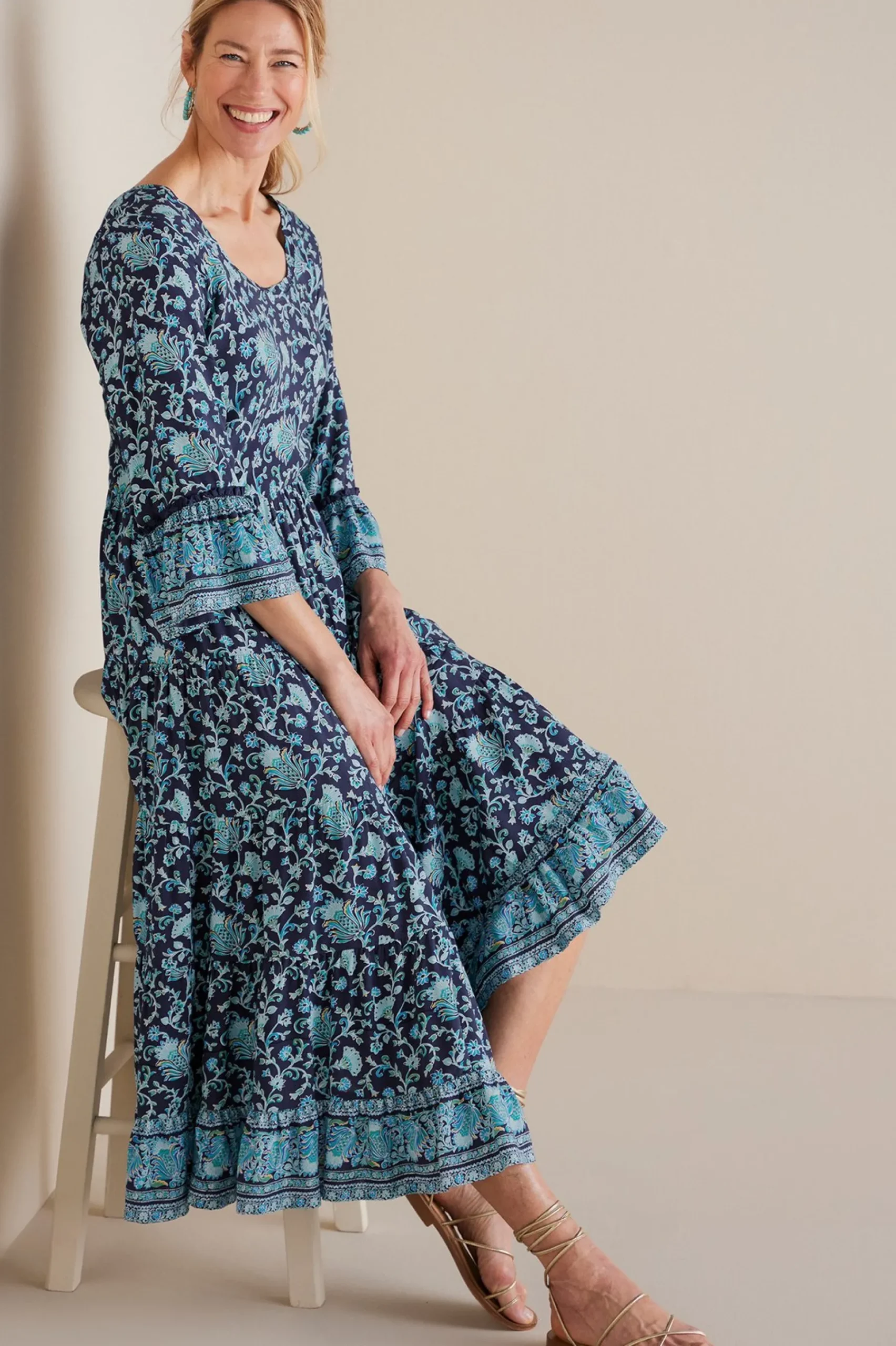 Soft Surroundings Petites Lily Midi Dress> Feminine Flourish|Dresses