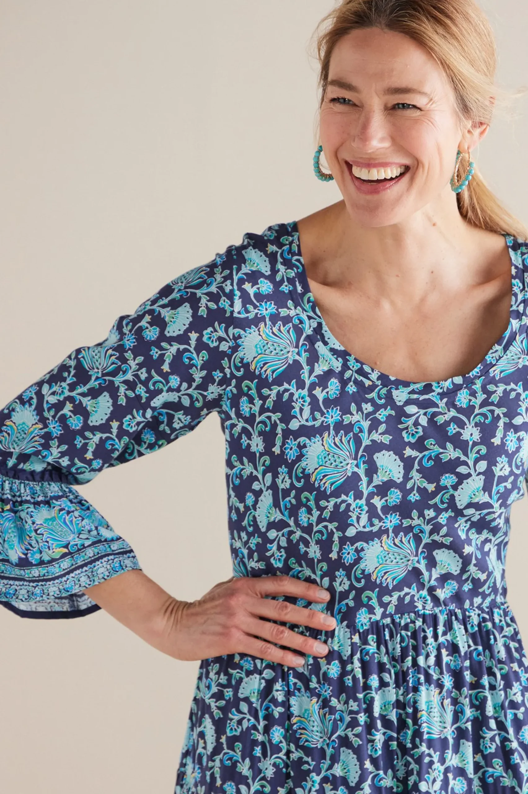 Soft Surroundings Petites Lily Midi Dress> Feminine Flourish|Dresses