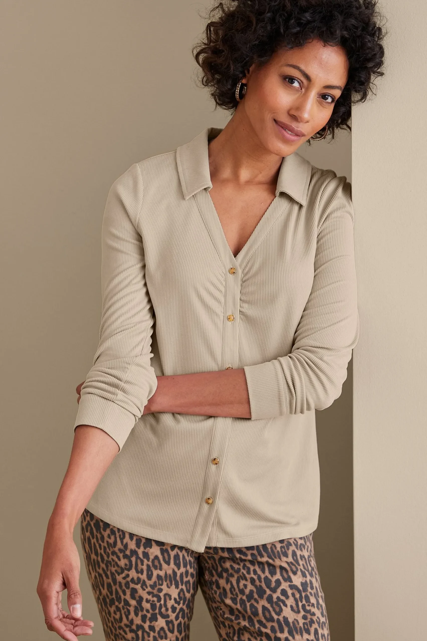 Soft Surroundings Petites Lindy Top> long sleeve|shirts