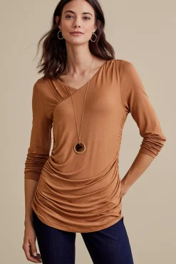 Soft Surroundings Petites Linette Top> long sleeve|pullovers