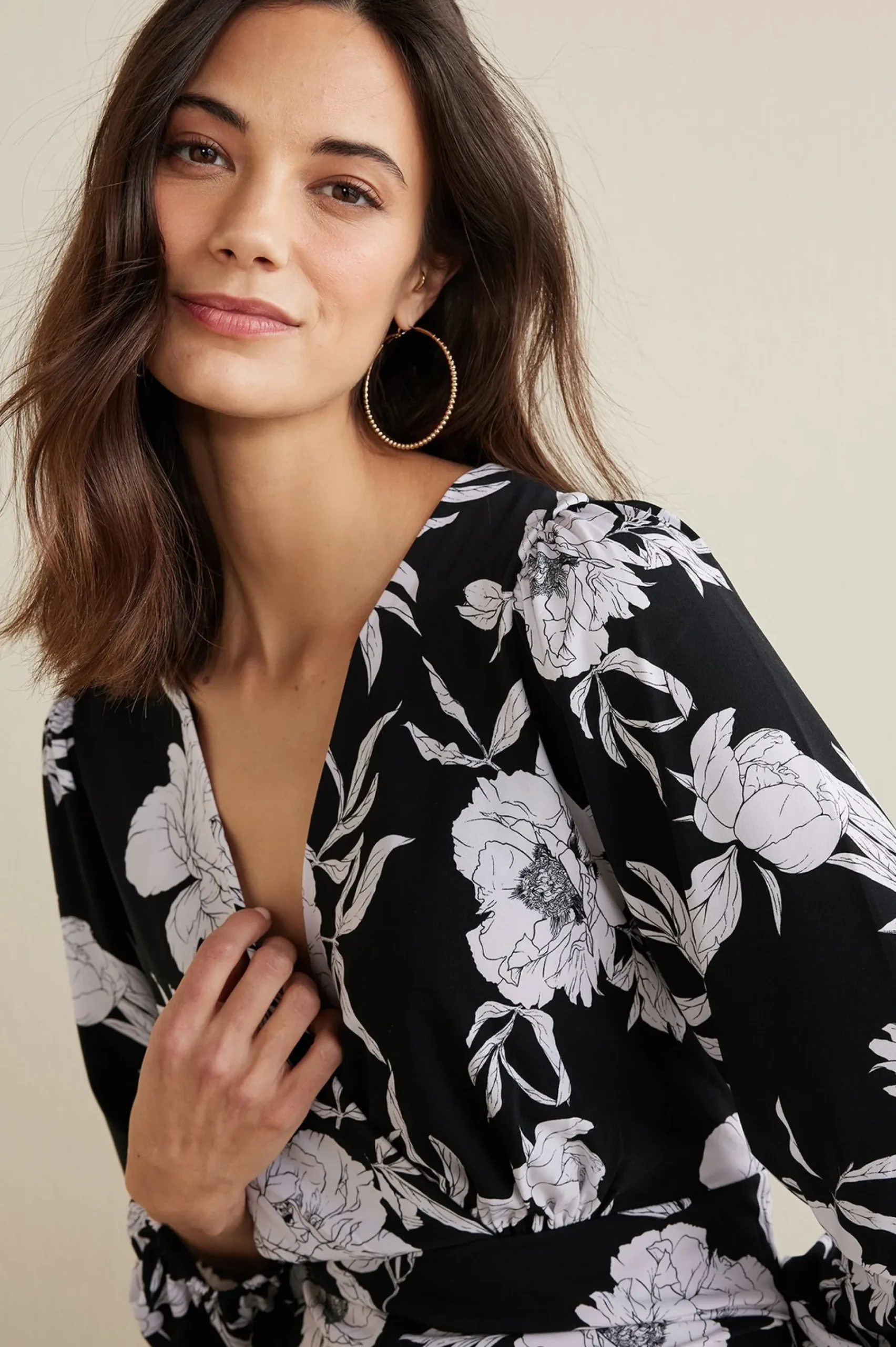Soft Surroundings Petites Penelope Long Sleeve Jumpsuit> The Floral Shop|Dresses