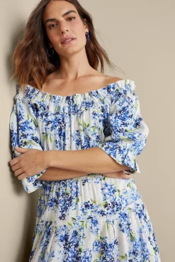Soft Surroundings Petites Rosana Maxi Dress> Into The Blues|The Floral Shop