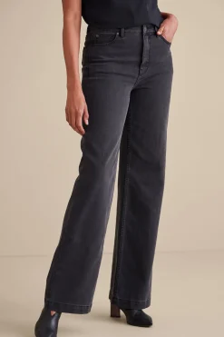 Soft Surroundings Petites Ultimate Denim Wide Leg Jeans><noscript><img width=