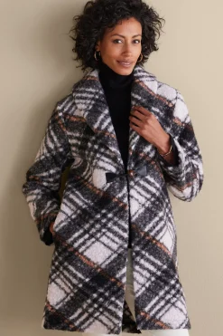 Soft Surroundings Rita Plaid Jacket> Jackets & Coats