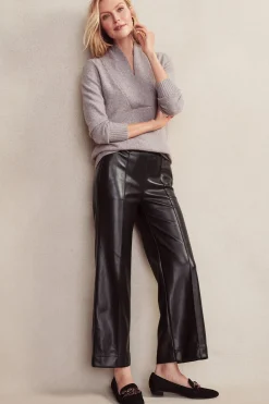 Soft Surroundings Rivka Faux Leather Pants><noscript><img width=