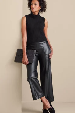 Soft Surroundings Rivka Faux Leather Pants><noscript><img width=