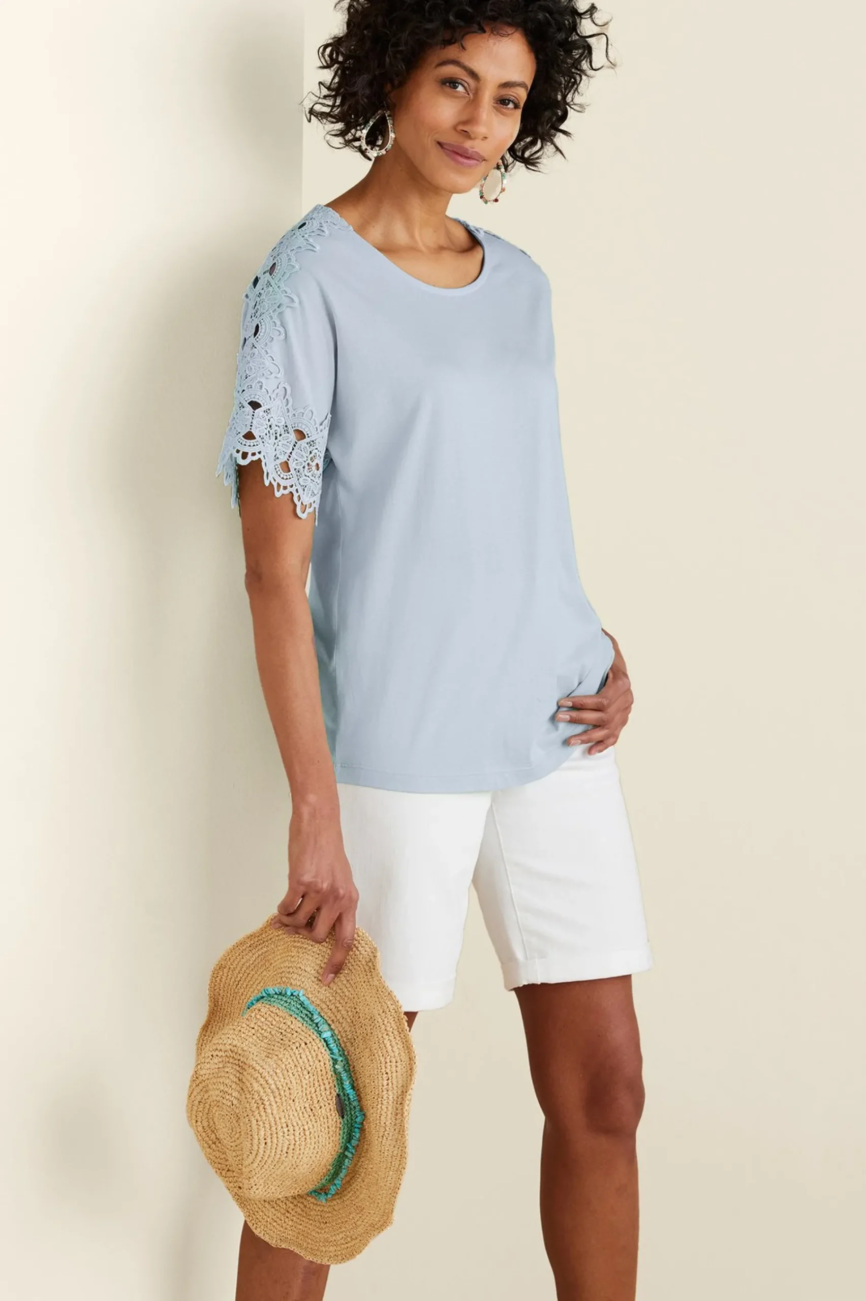 Soft Surroundings Sabrina Top> Feminine Flourish|Into The Blues
