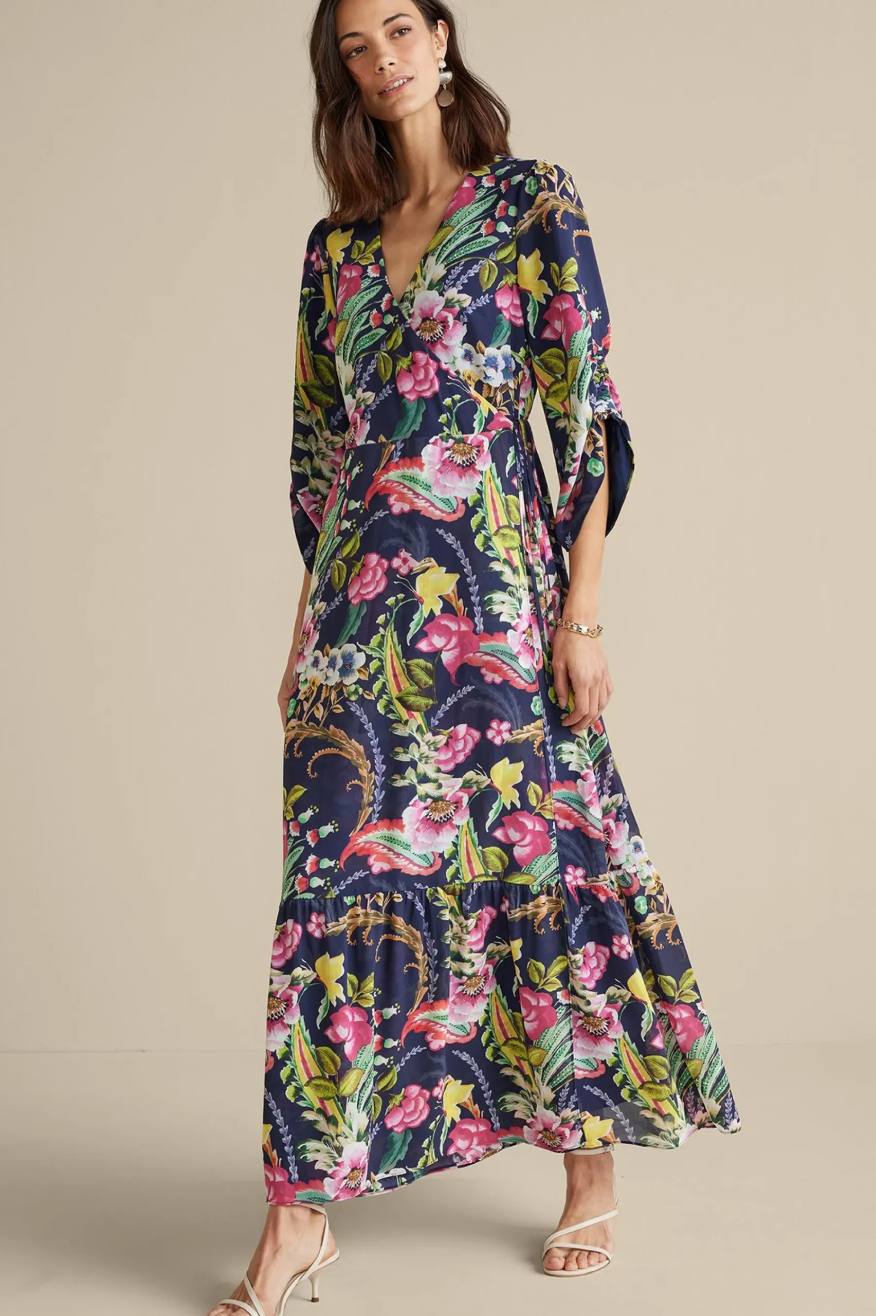 Soft Surroundings Samantha Maxi Dress> Feminine Flourish|vacation dresses
