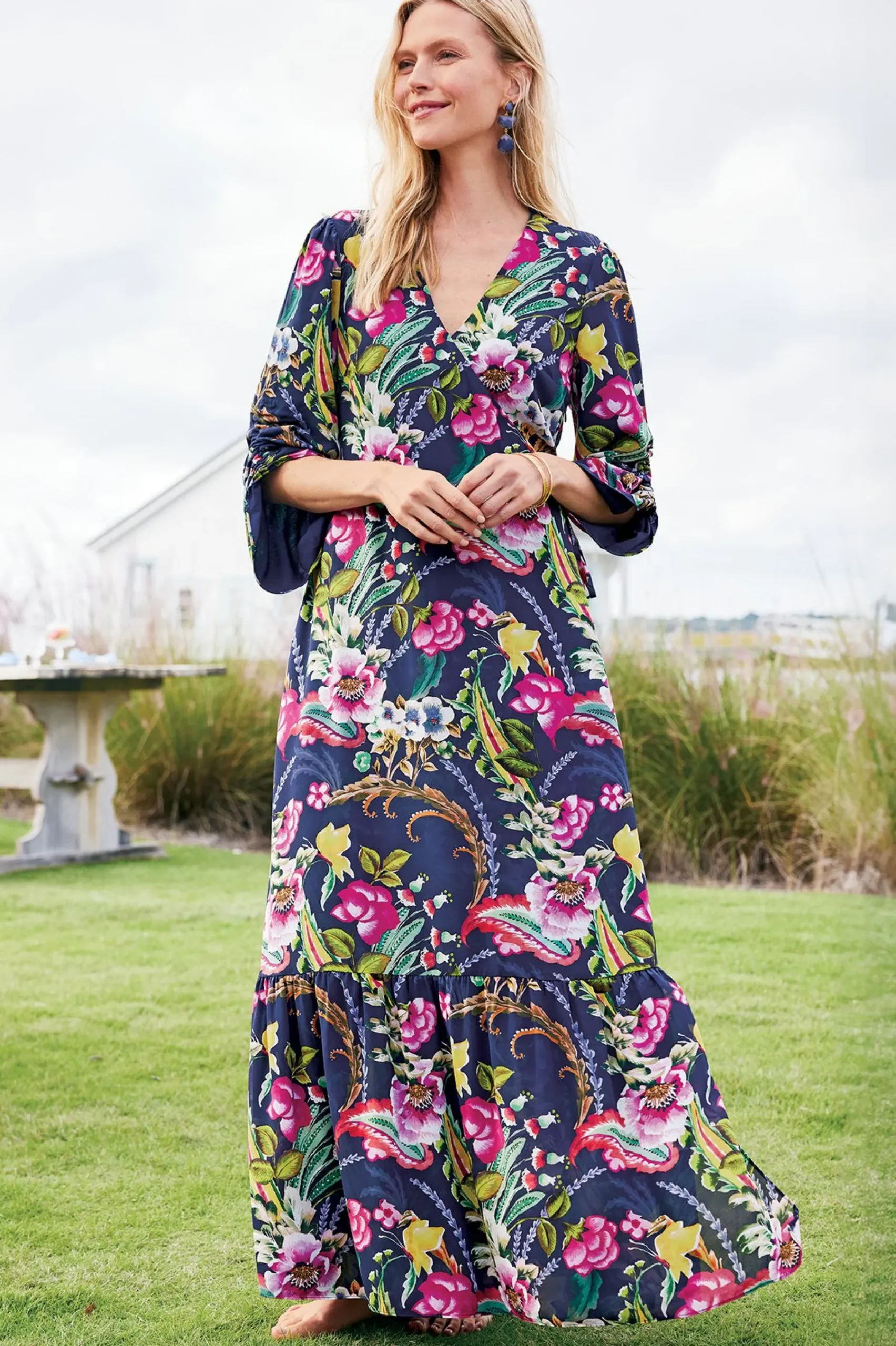 Soft Surroundings Samantha Maxi Dress> Feminine Flourish|vacation dresses