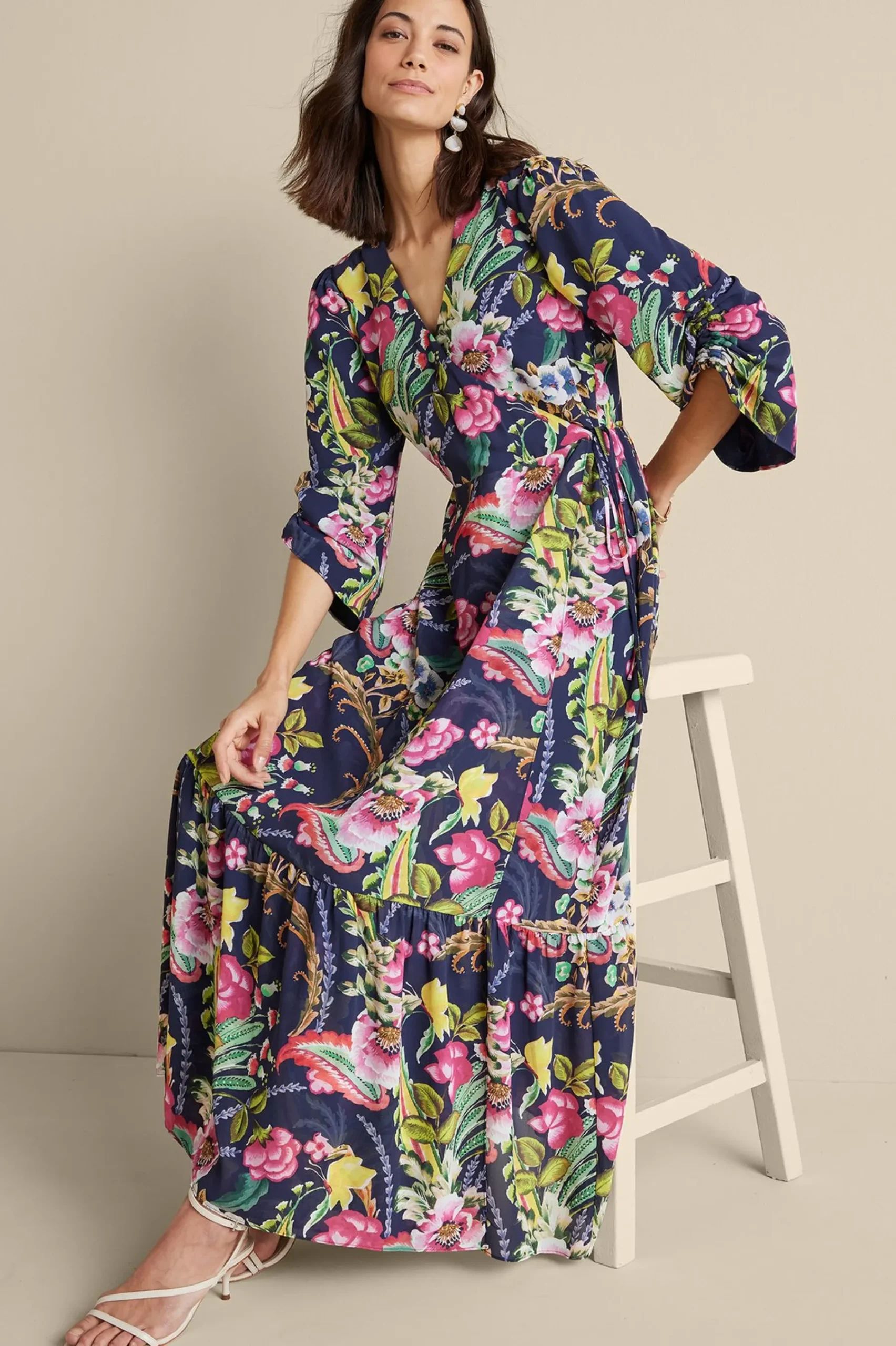 Soft Surroundings Samantha Maxi Dress> Feminine Flourish|vacation dresses