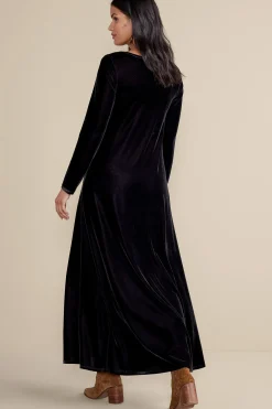 Soft Surroundings Santiago Stretch Velvet Dress><noscript><img width=