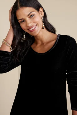 Soft Surroundings Santiago Stretch Velvet Dress><noscript><img width=