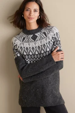 Soft Surroundings Seelie Fair Isle Sweater> Everyday Styles|Sweaters & Cardigans