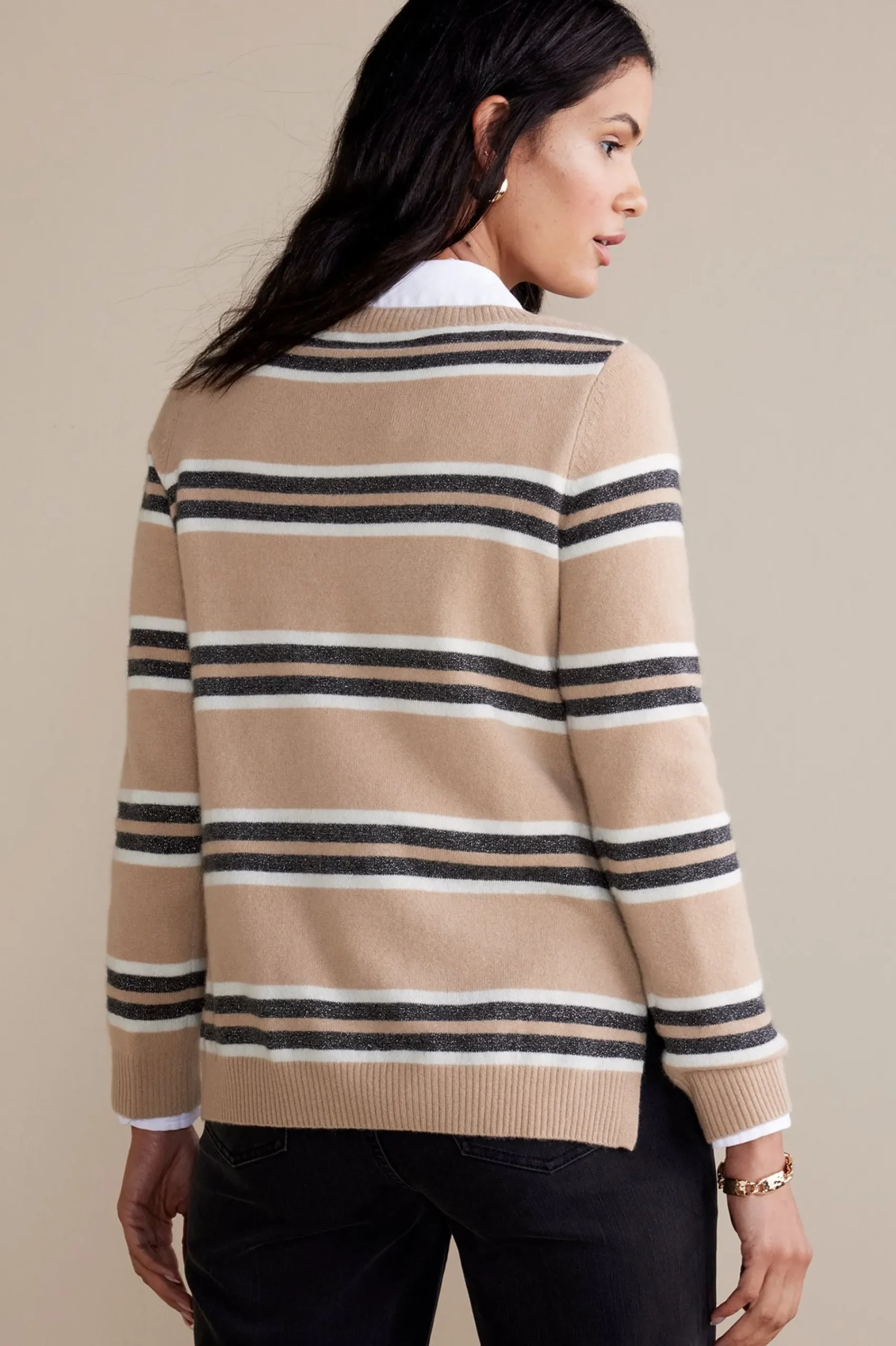 Soft Surroundings Shayna Cashmere Sweater> Sweaters & Cardigans|long sleeve