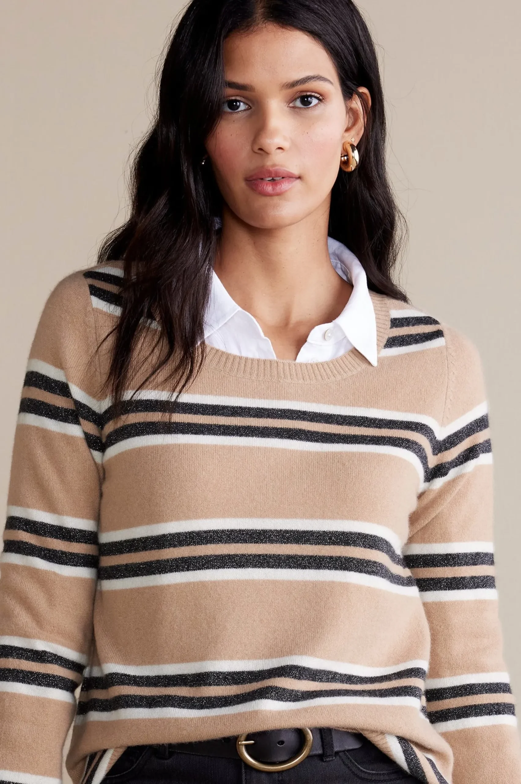 Soft Surroundings Shayna Cashmere Sweater> Sweaters & Cardigans|long sleeve