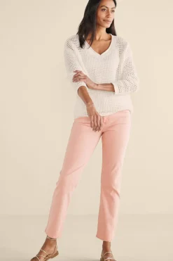 Soft Surroundings Simone Crochet Sweater> Feminine Flourish|Vacation Shop