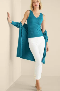 Soft Surroundings Soft Essential™ Ribbed Sweater Tank> Soft Essential Styles|Vacation Shop
