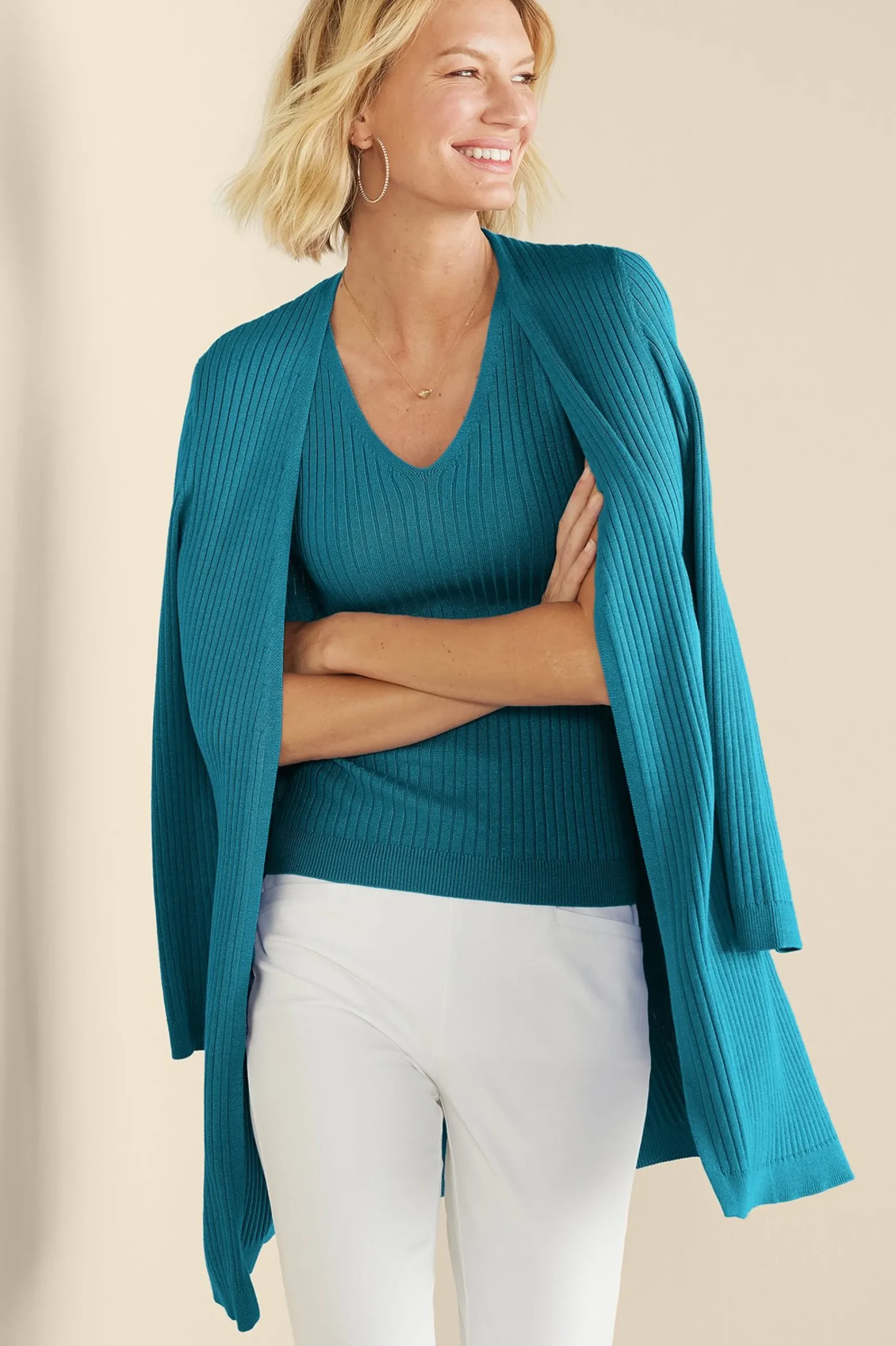 Soft Surroundings Soft Essential™ Ribbed Sweater Tank> Soft Essential Styles|Vacation Shop