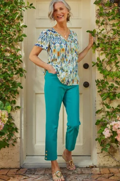 Soft Surroundings Soft Essential™ Superla Slim Leg Crop Pants><noscript><img width=